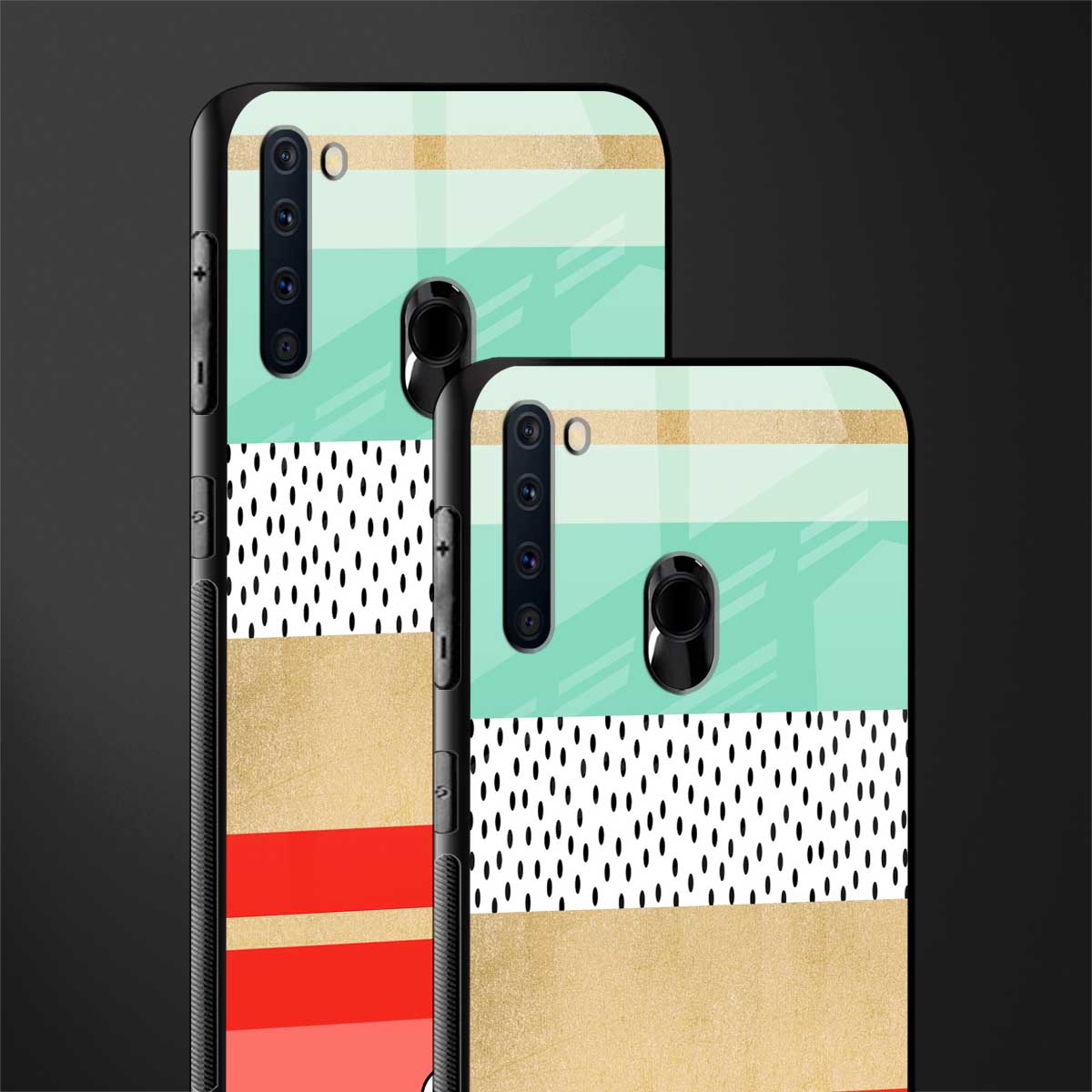 raspberry mint gelato glass case for samsung a21 image-2