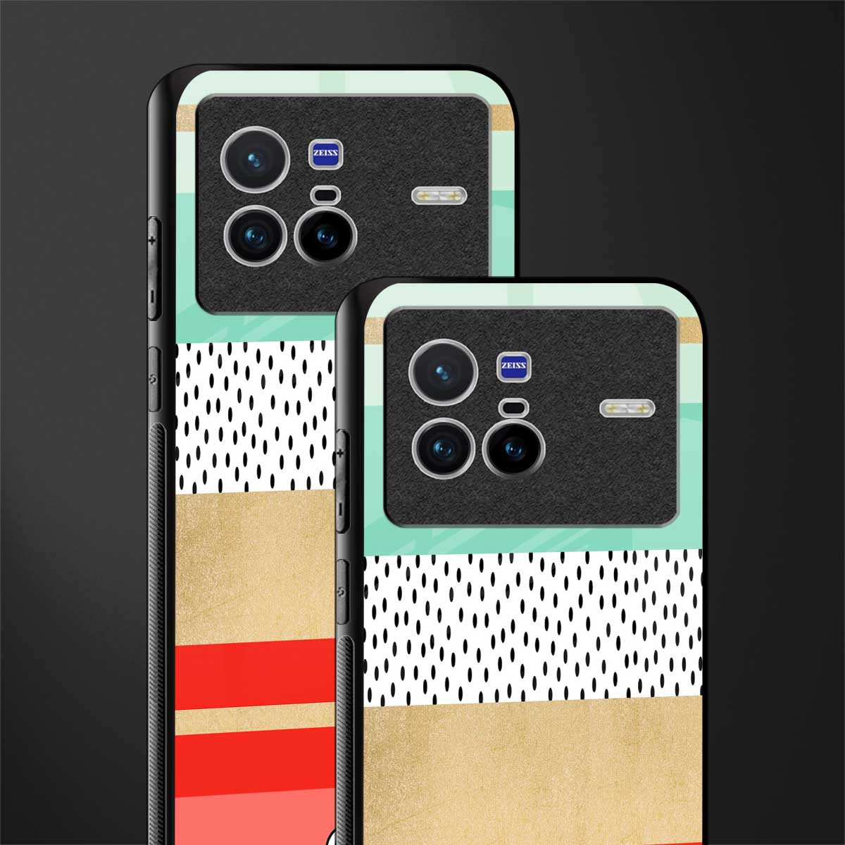 raspberry mint gelato glass case for vivo x80 image-2