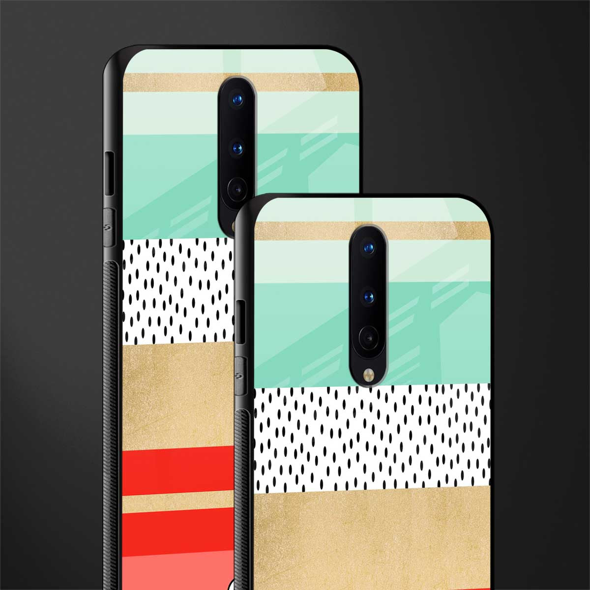 raspberry mint gelato glass case for oneplus 8 image-2