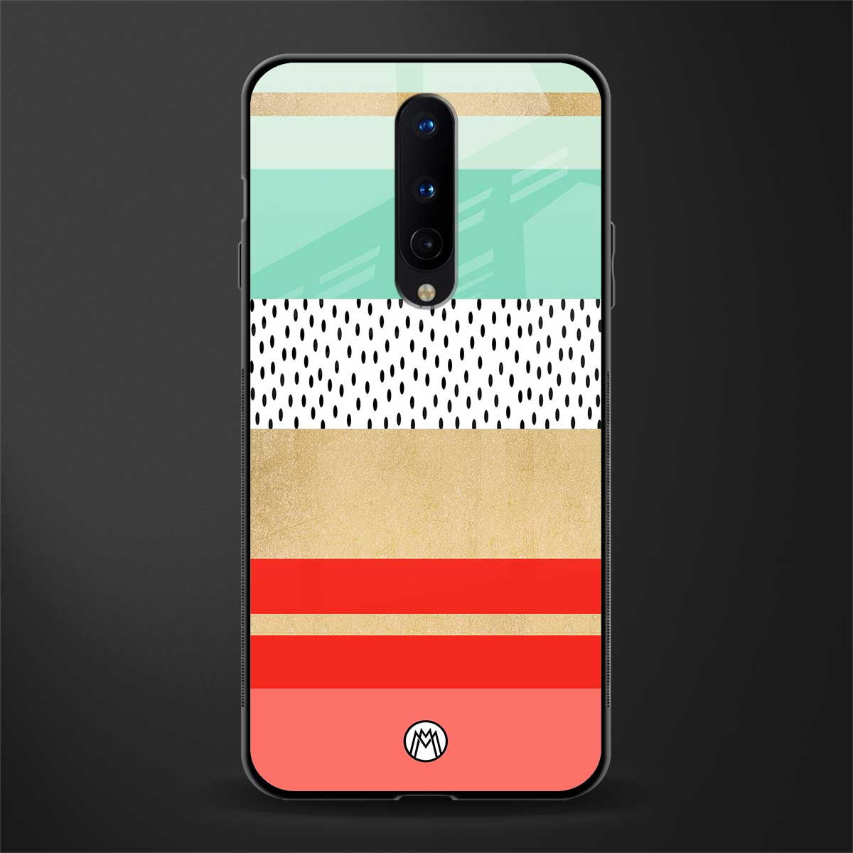 raspberry mint gelato glass case for oneplus 8 image