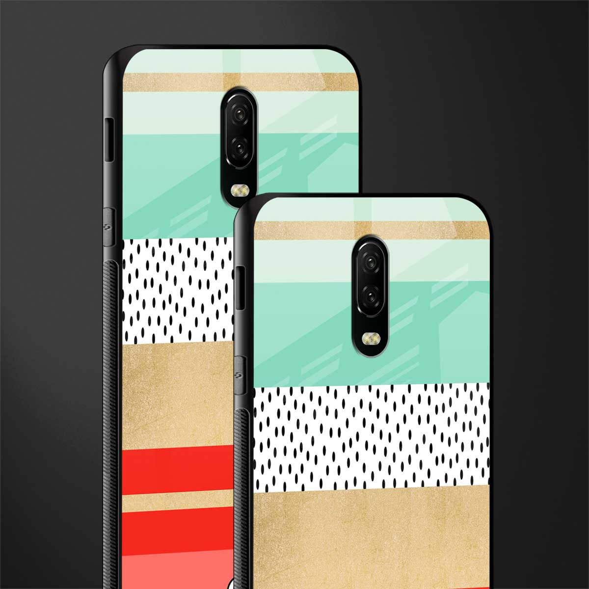 raspberry mint gelato glass case for oneplus 6t image-2