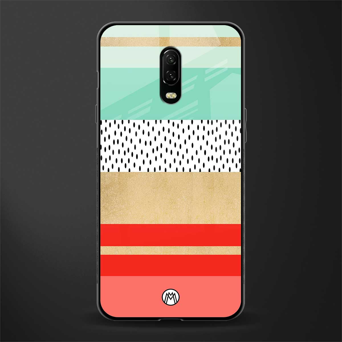 raspberry mint gelato glass case for oneplus 6t image