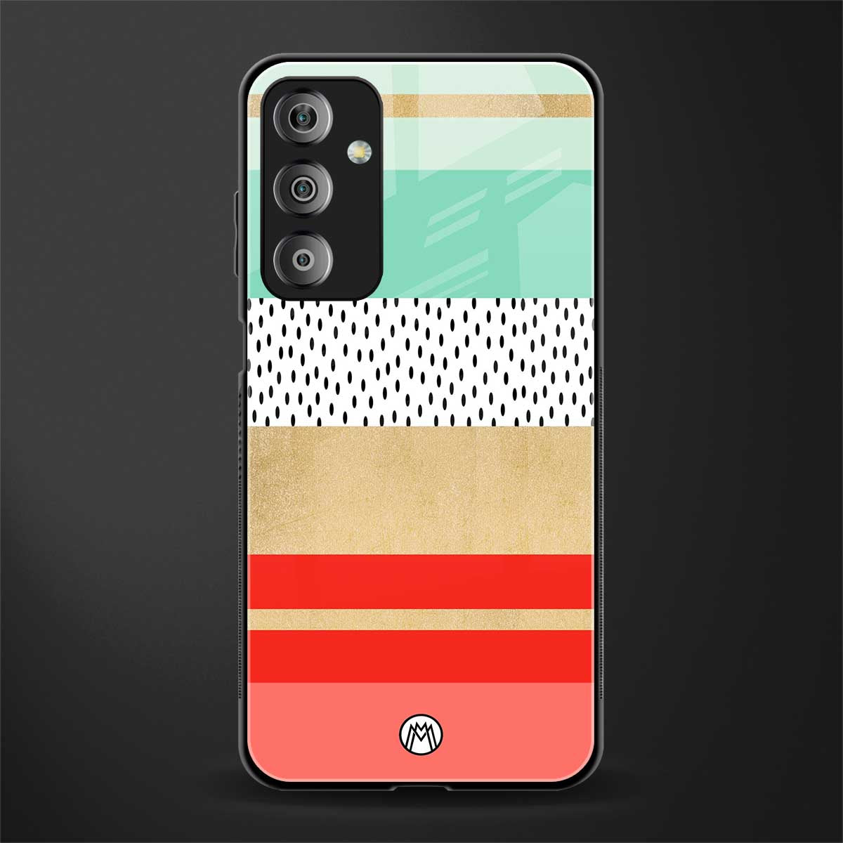 raspberry mint gelato back phone cover | glass case for samsung galaxy f23 5g