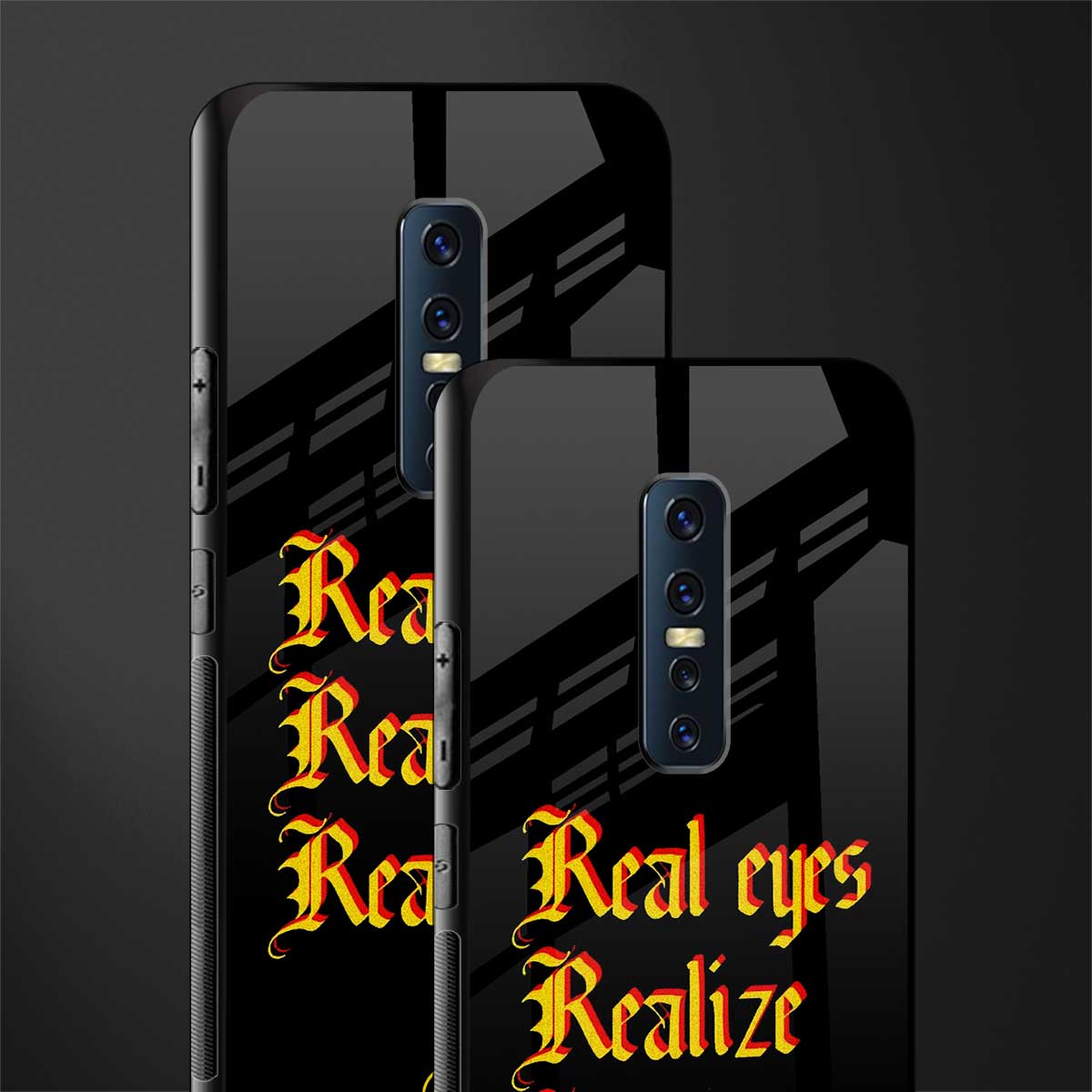 real eyes realize real lies quote glass case for vivo v17 pro image-2