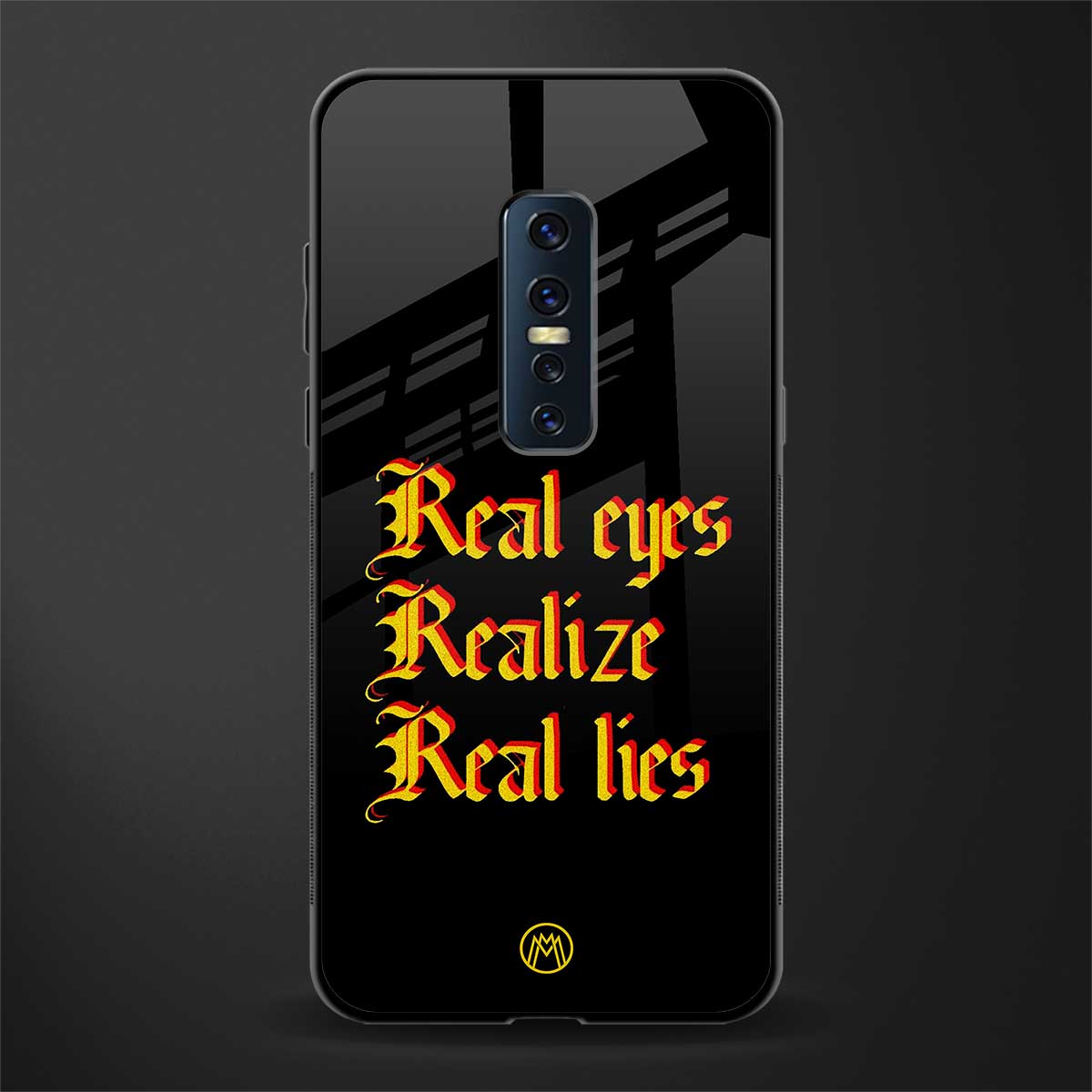 real eyes realize real lies quote glass case for vivo v17 pro image
