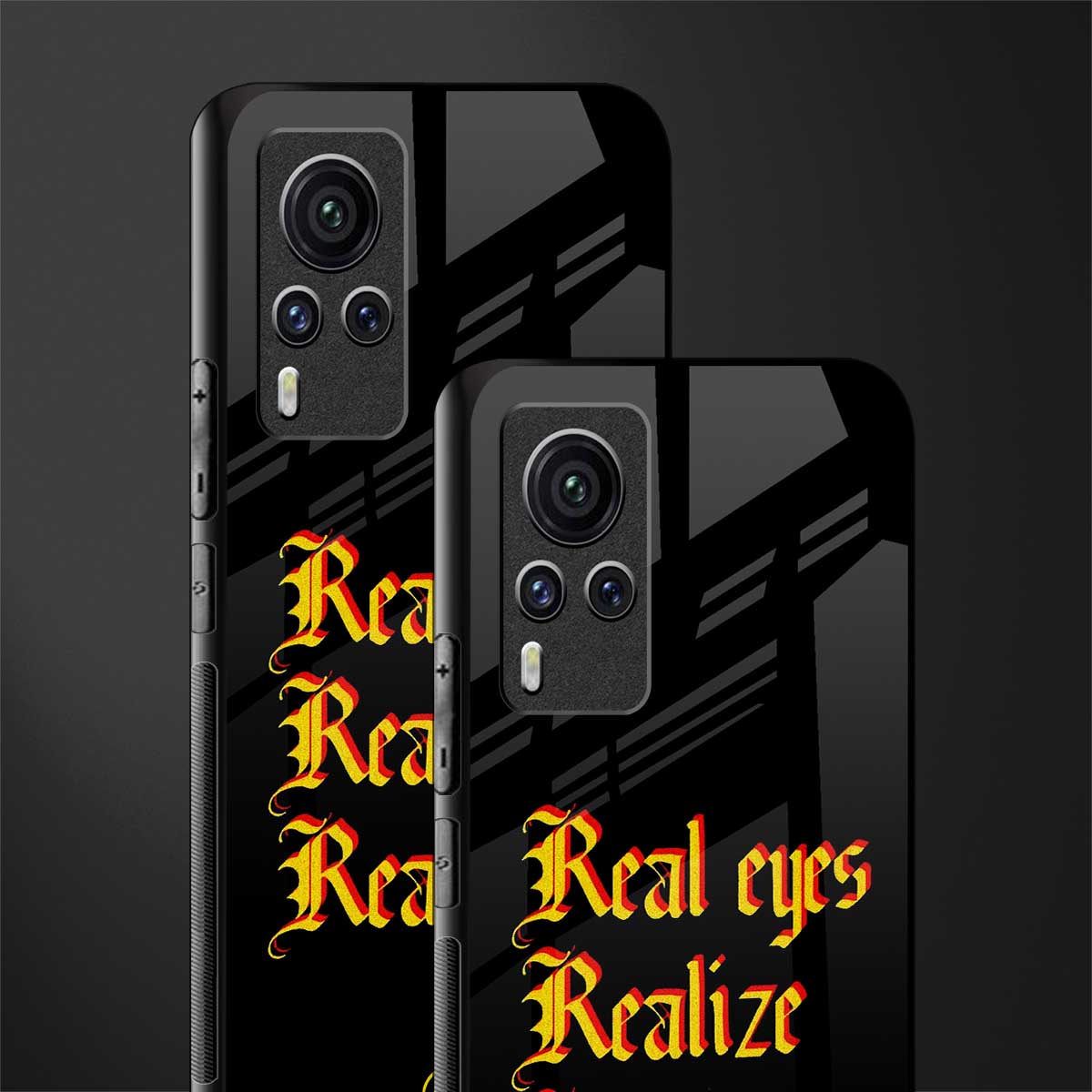 real eyes realize real lies quote glass case for vivo x60 pro image-2