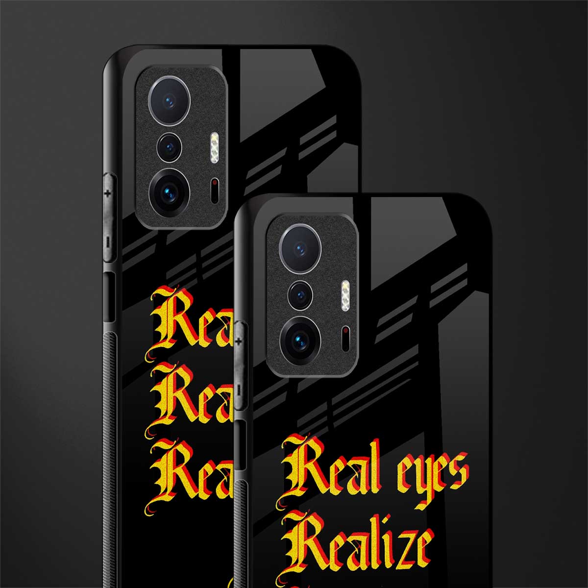 real eyes realize real lies quote glass case for mi 11t pro 5g image-2