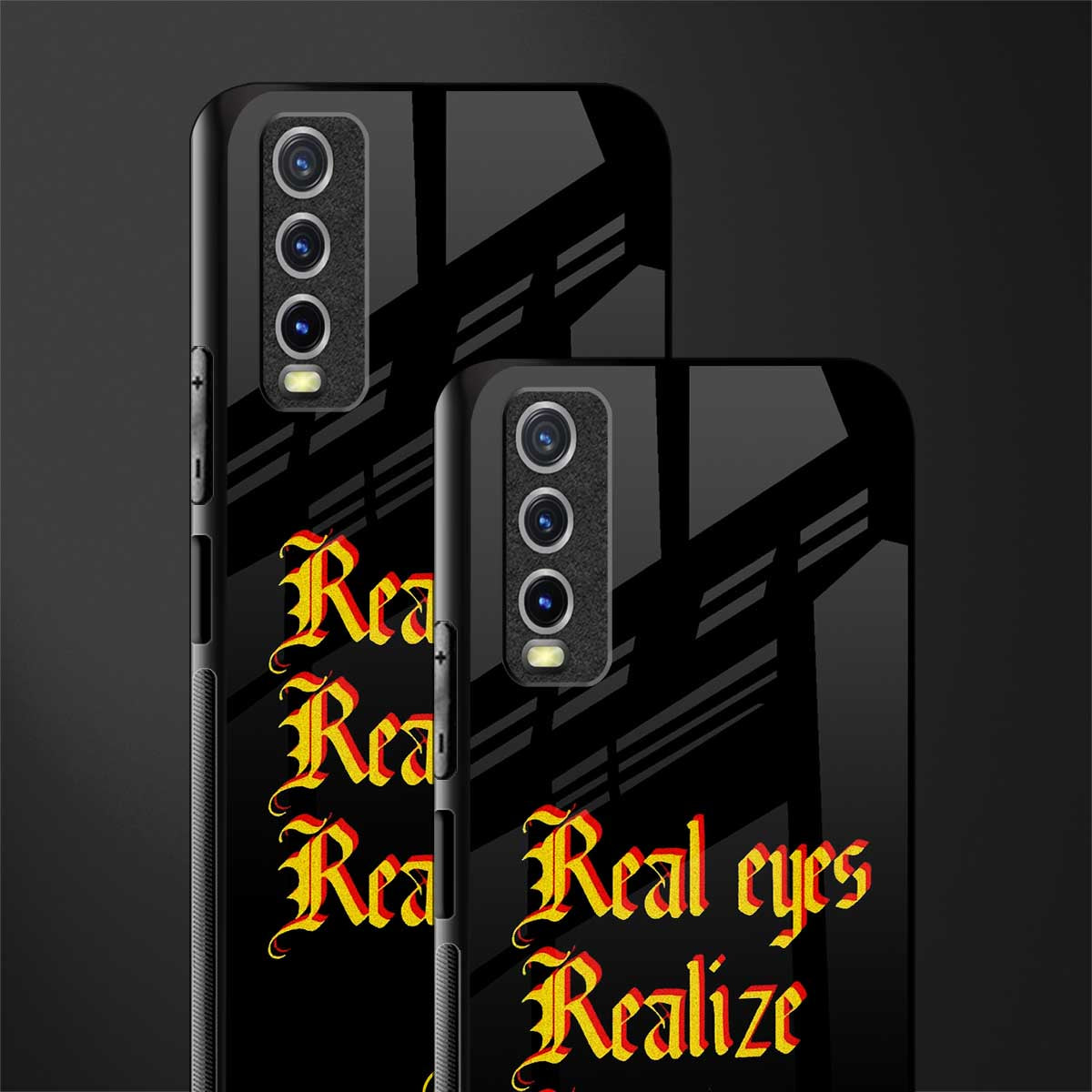 real eyes realize real lies quote glass case for vivo y12g image-2