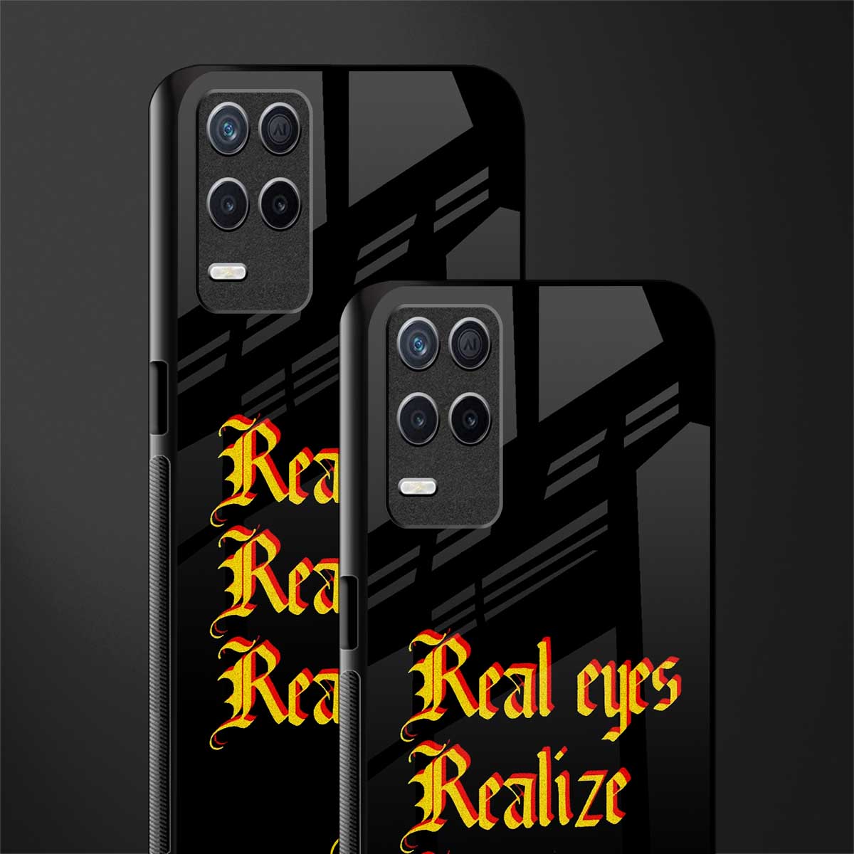 real eyes realize real lies quote glass case for realme narzo 30 5g image-2