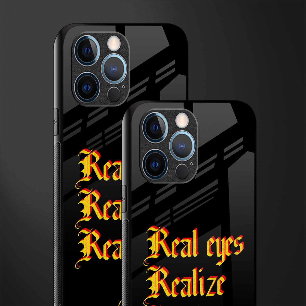 real eyes realize real lies quote glass case for iphone 12 pro image-2