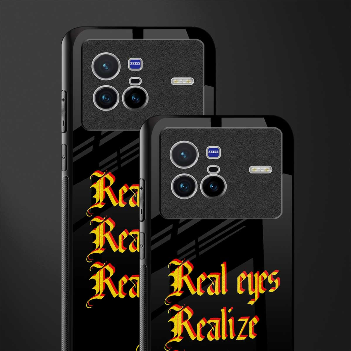 real eyes realize real lies quote glass case for vivo x80 image-2