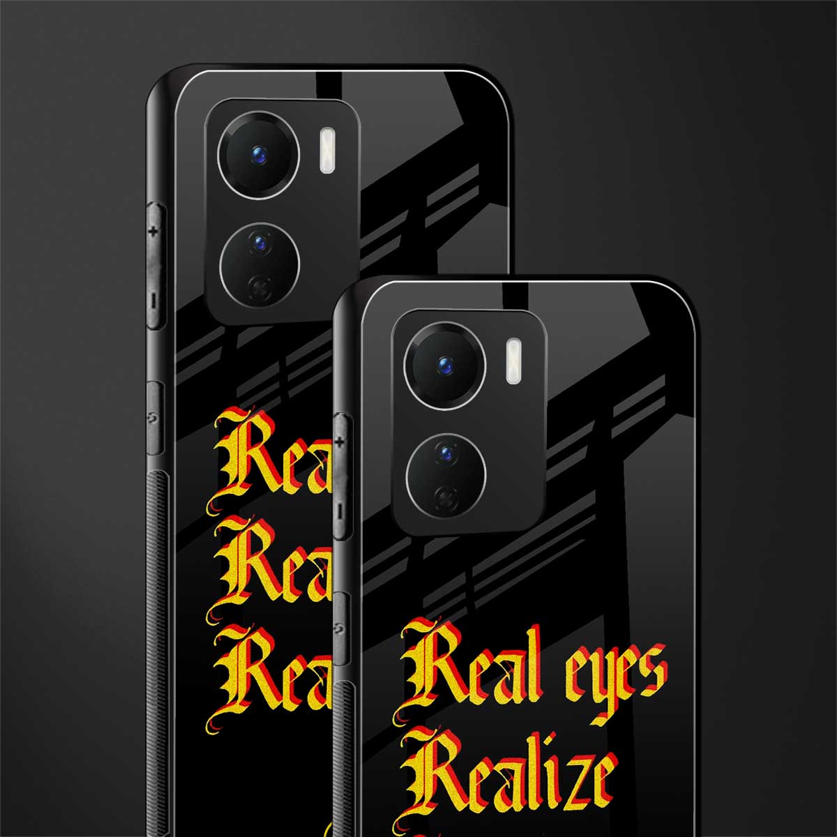 real eyes realize real lies quote back phone cover | glass case for vivo y16