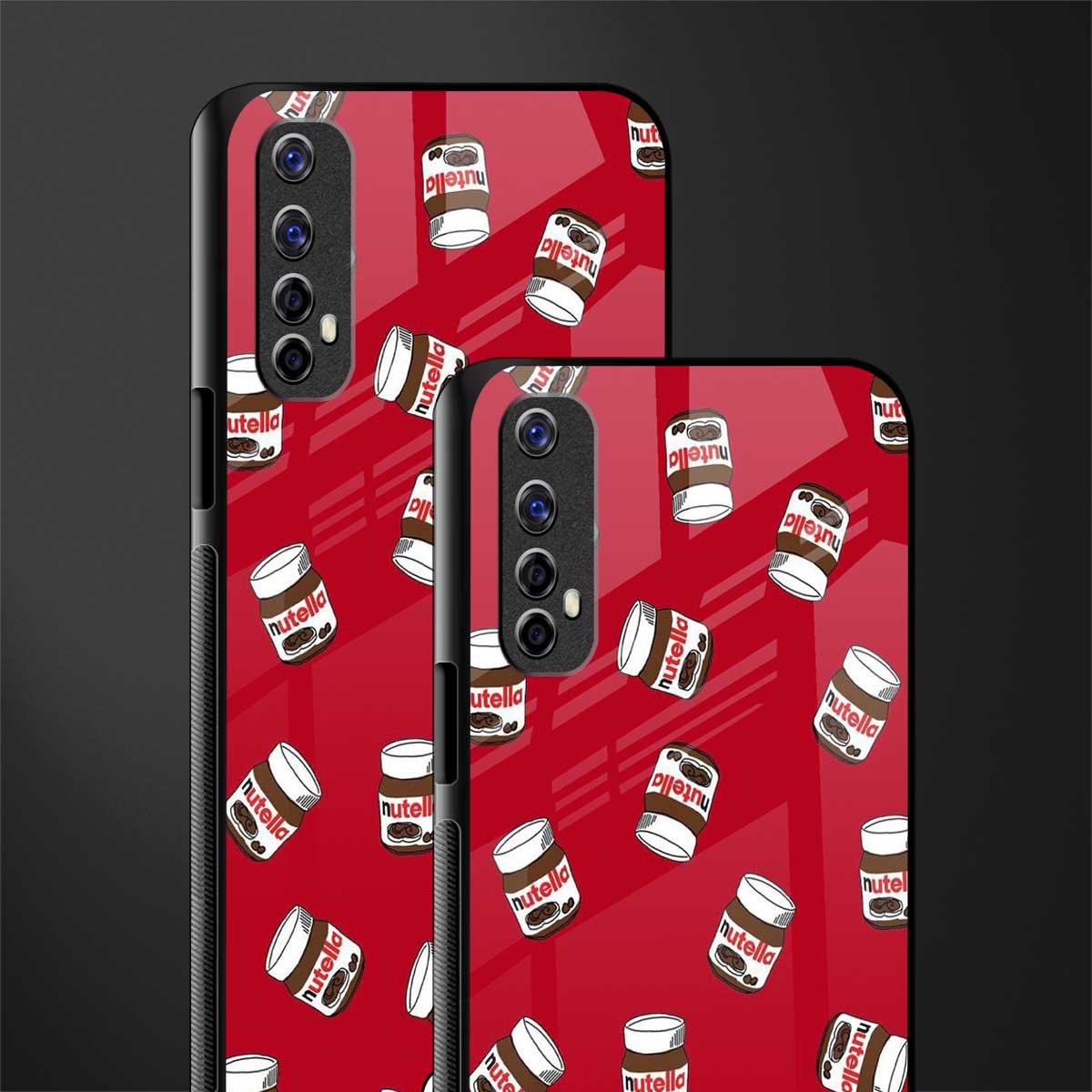 red nutella glass case for realme 7 image-2