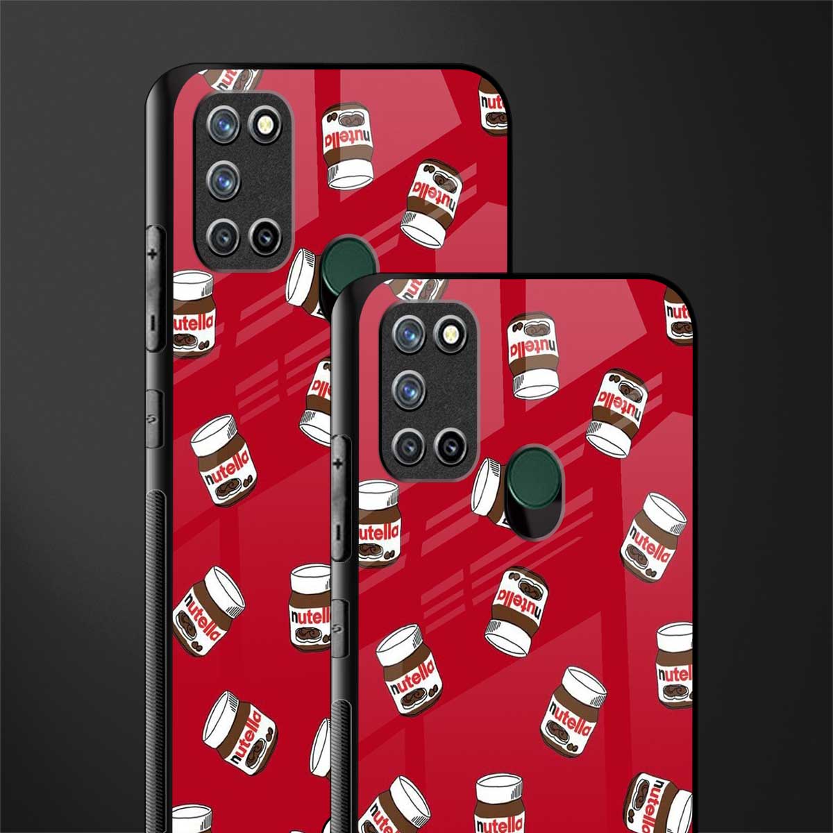 red nutella glass case for realme 7i image-2