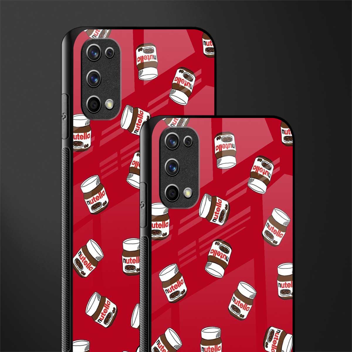 red nutella glass case for realme 7 pro image-2