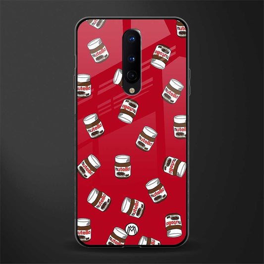 red nutella glass case for oneplus 8 image