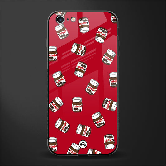 red nutella glass case for iphone 6s plus image