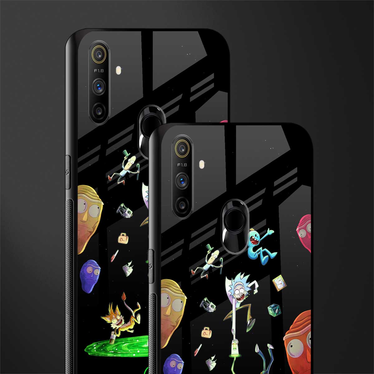 rick and morty amoled glass case for realme narzo 20a image-2