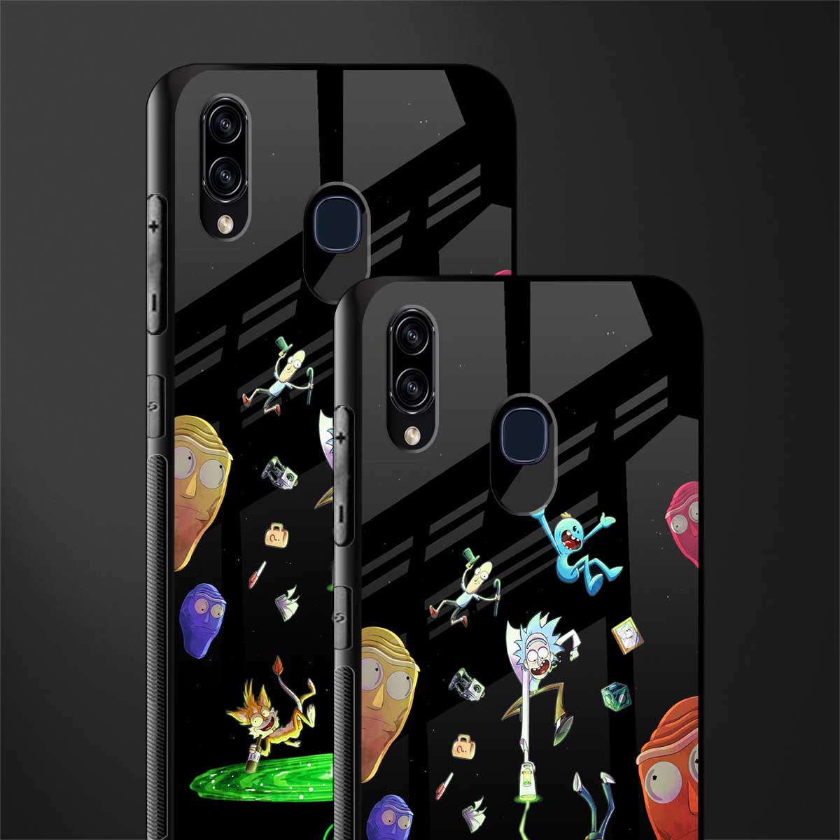 rick and morty amoled glass case for samsung galaxy a30 image-2