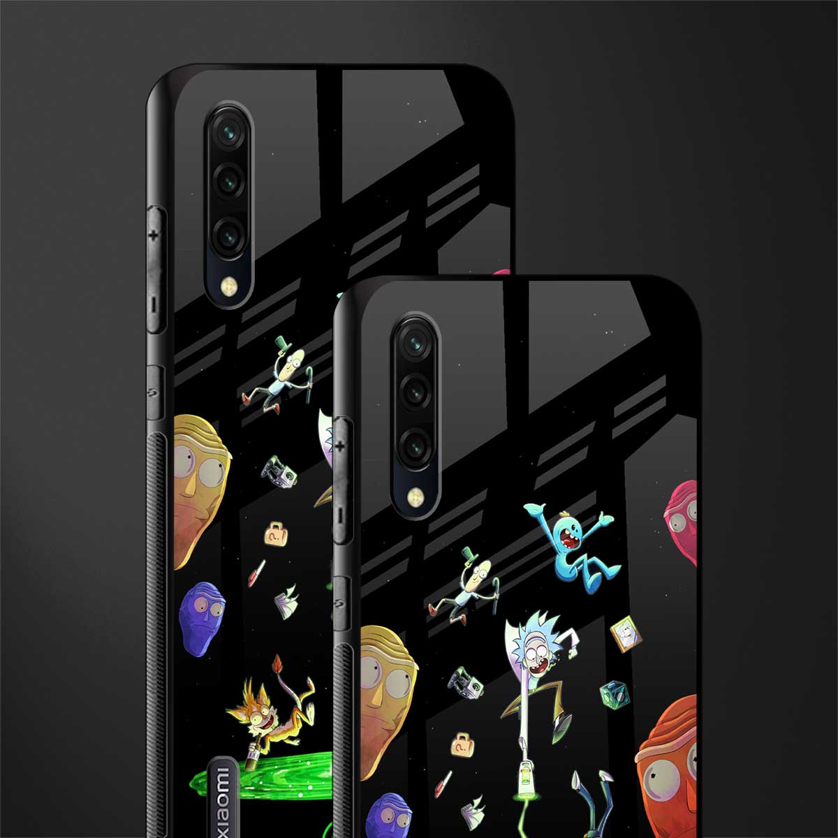 rick and morty amoled glass case for mi a3 redmi a3 image-2