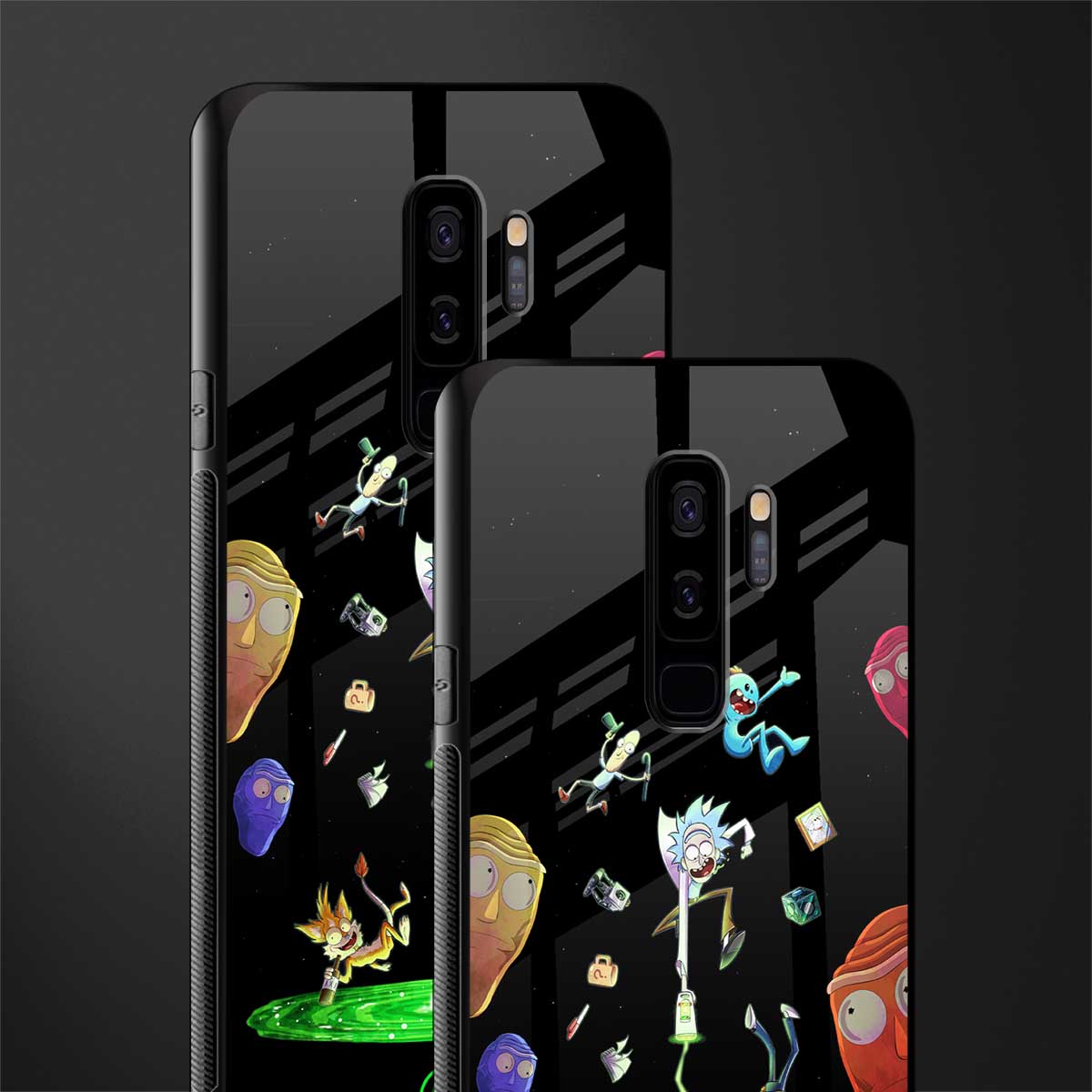 rick and morty amoled glass case for samsung galaxy s9 plus image-2
