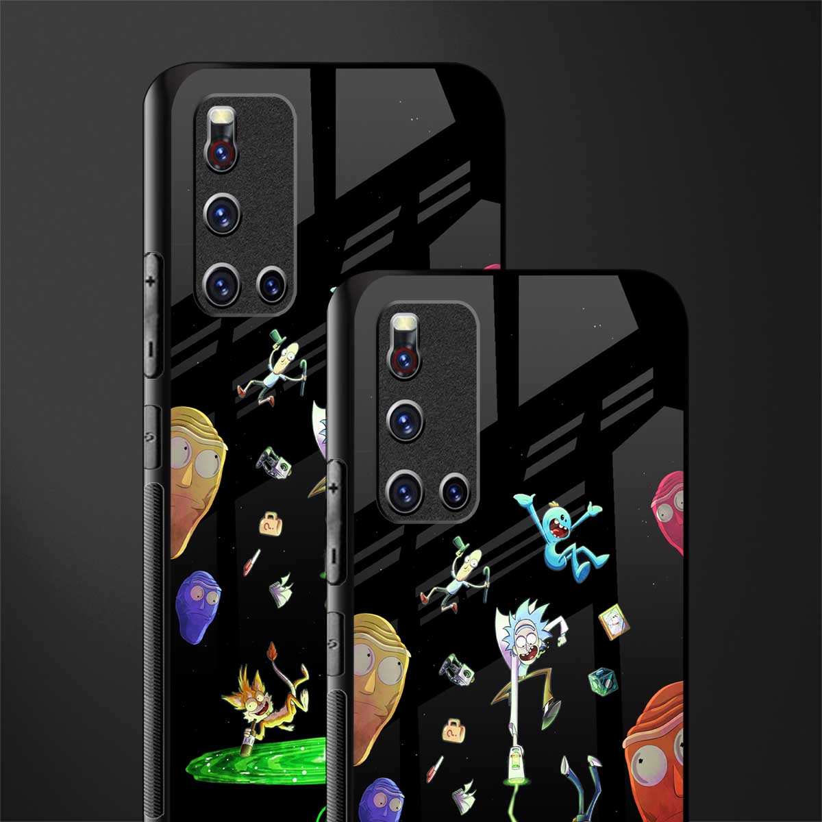 rick and morty amoled glass case for vivo v19 image-2