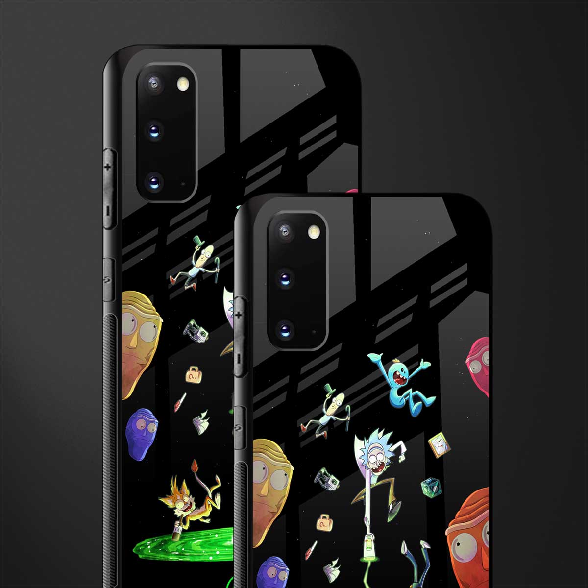 rick and morty amoled glass case for samsung galaxy s20 image-2