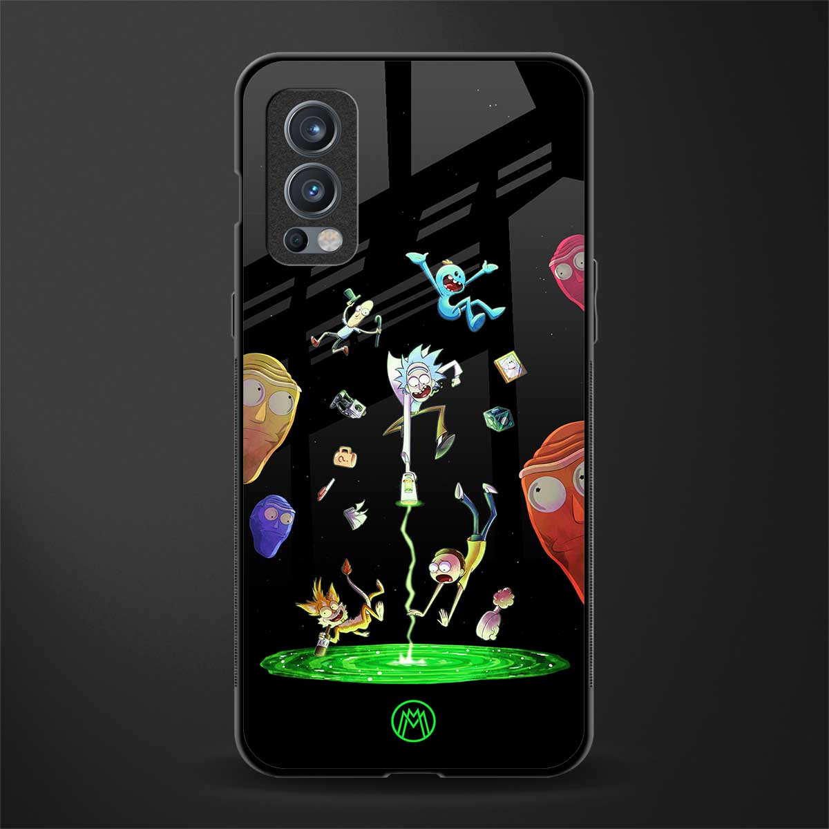 rick and morty amoled glass case for oneplus nord 2 5g image