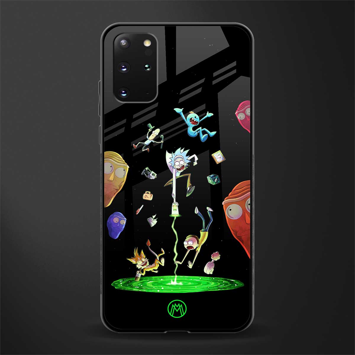 rick and morty amoled glass case for samsung galaxy s20 plus image