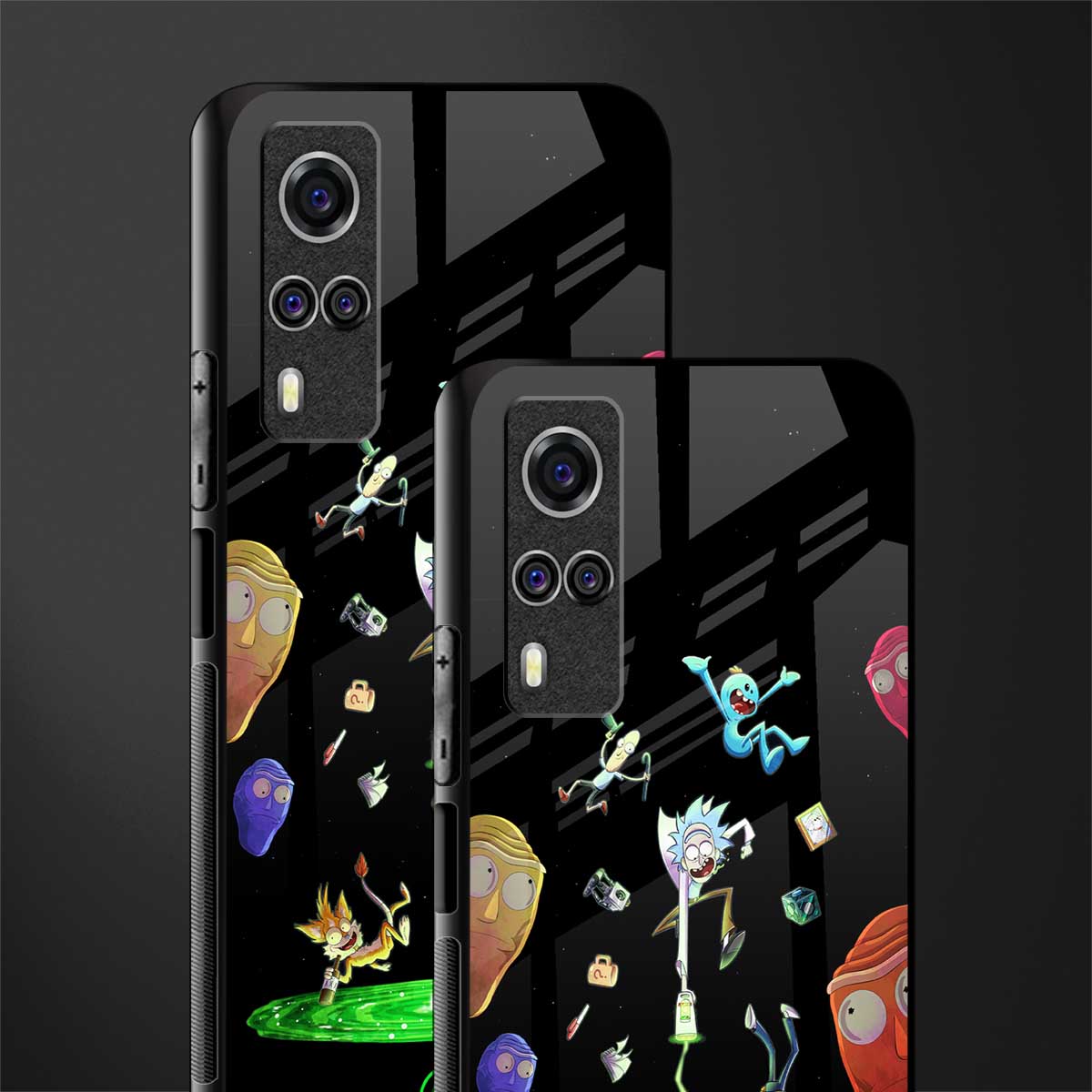 rick and morty amoled glass case for vivo y51 image-2