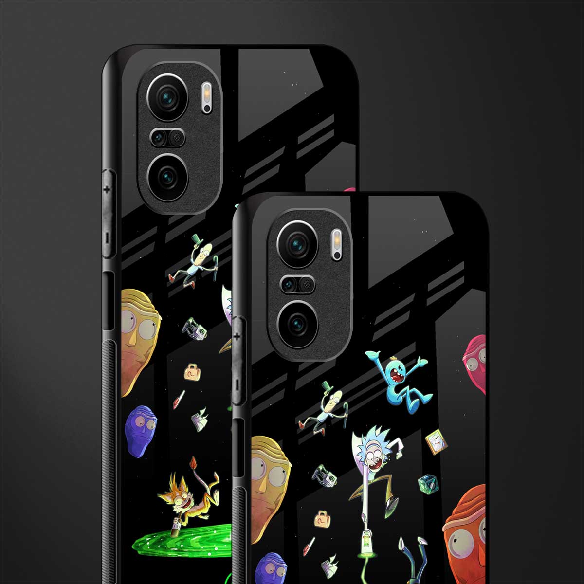 rick and morty amoled glass case for mi 11x 5g image-2
