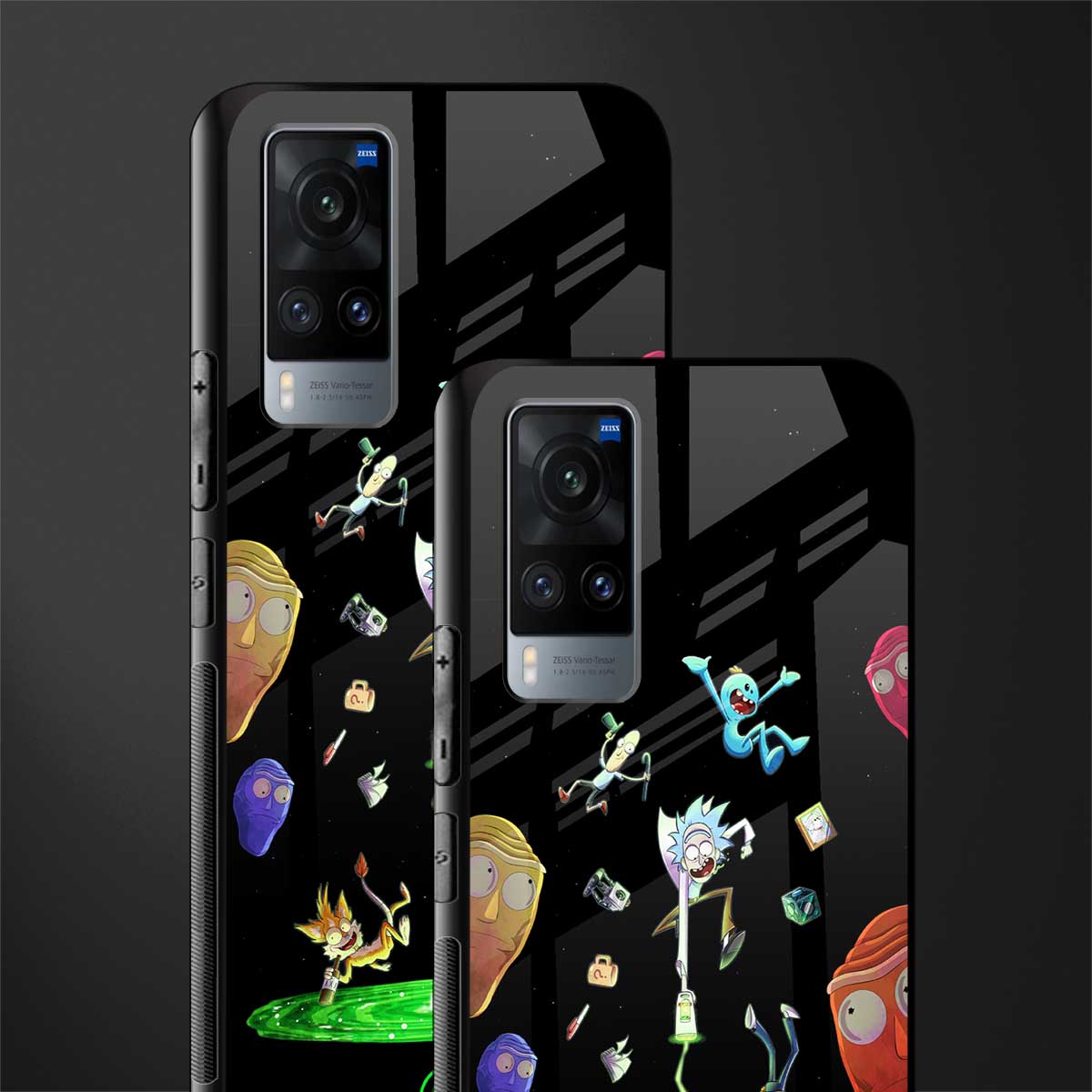 rick and morty amoled glass case for vivo x60 image-2