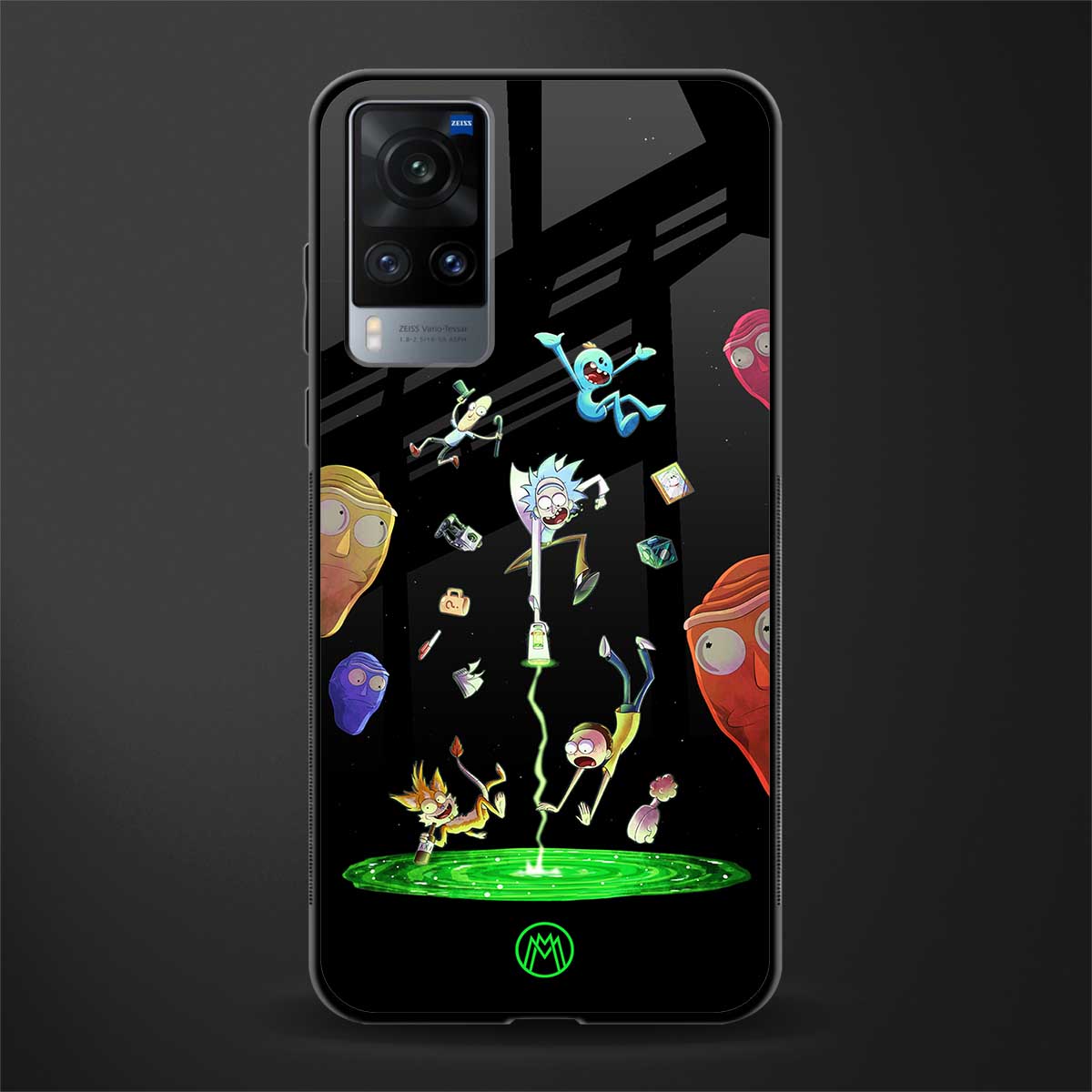 rick and morty amoled glass case for vivo x60 image
