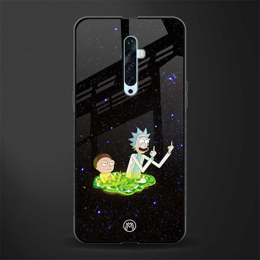 rick and morty fo aesthetic glass case for oppo reno 2f image