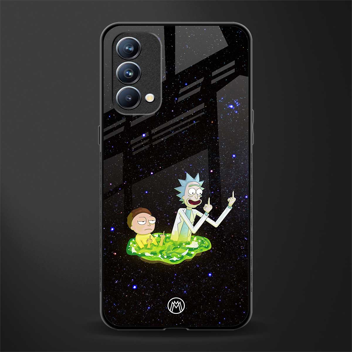 rick and morty fo aesthetic glass case for oppo f19s image