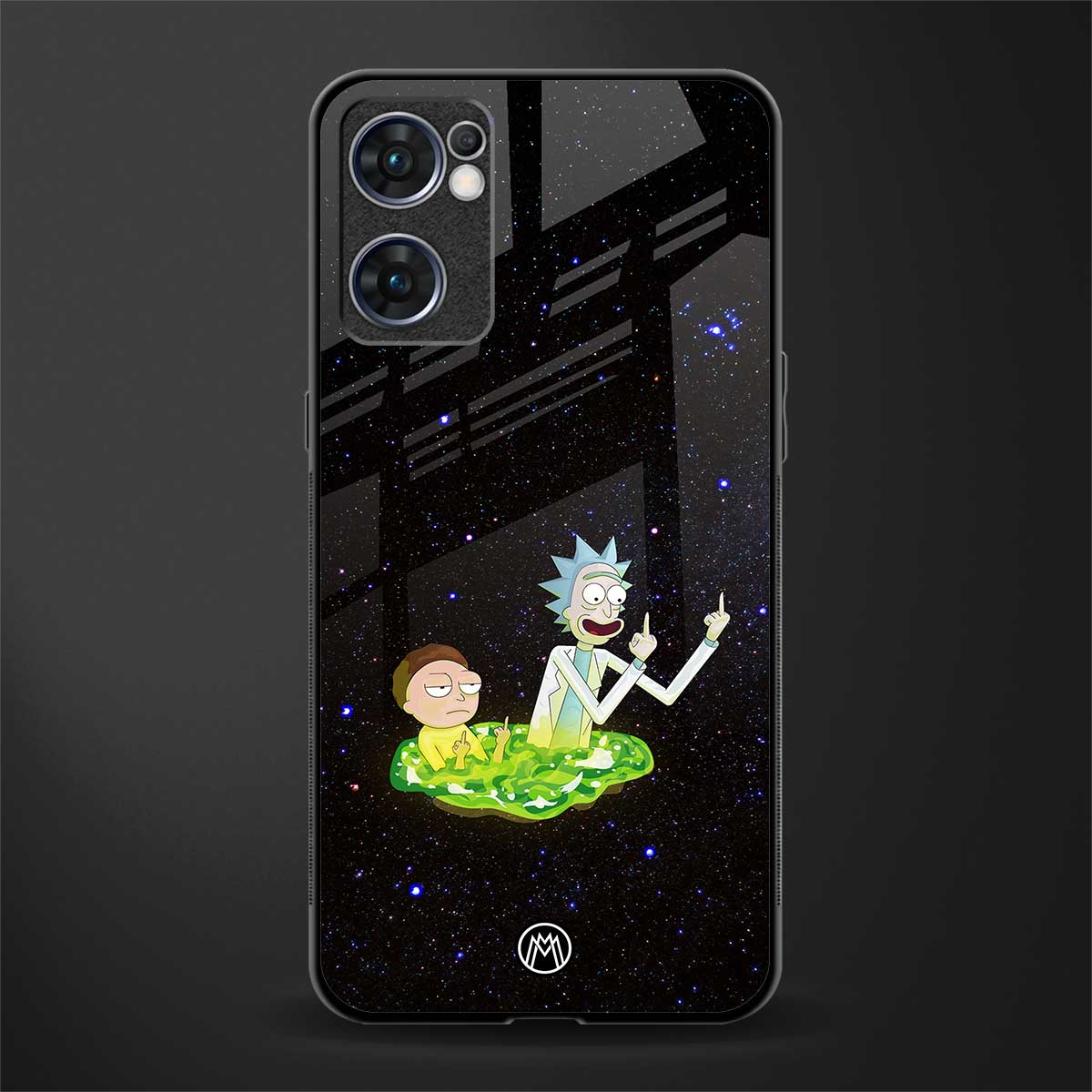rick and morty fo aesthetic glass case for oppo reno7 5g image