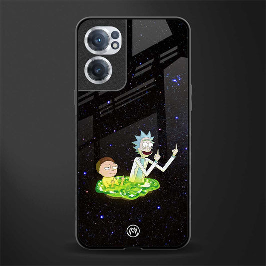 rick and morty fo aesthetic glass case for oneplus nord ce 2 5g image