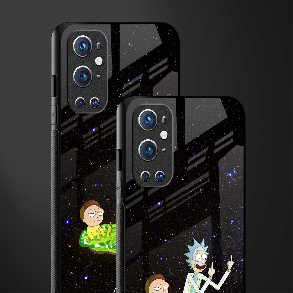 rick and morty fo aesthetic glass case for oneplus 9 pro image-2