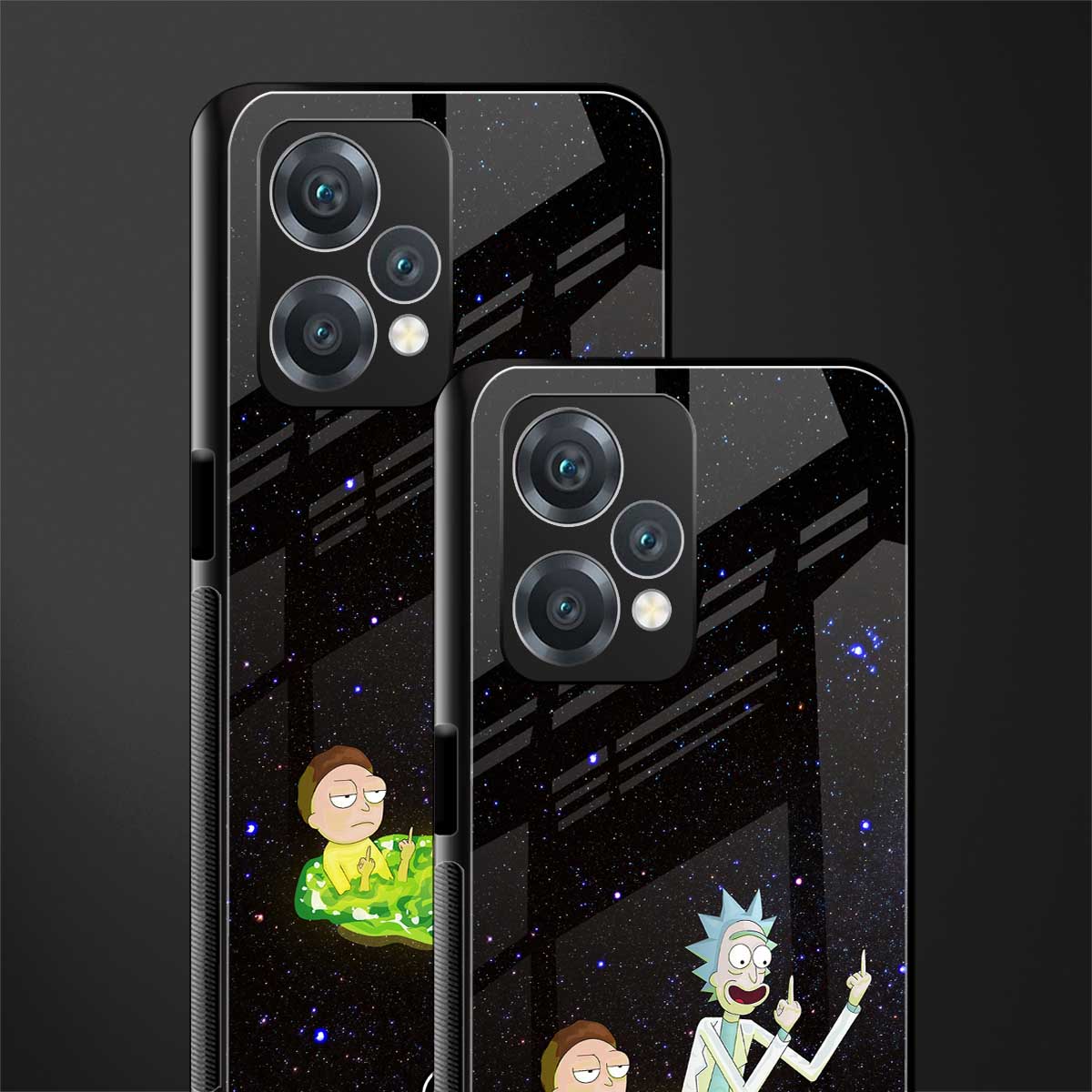 rick and morty fo aesthetic back phone cover | glass case for oneplus nord ce 2 lite 5g