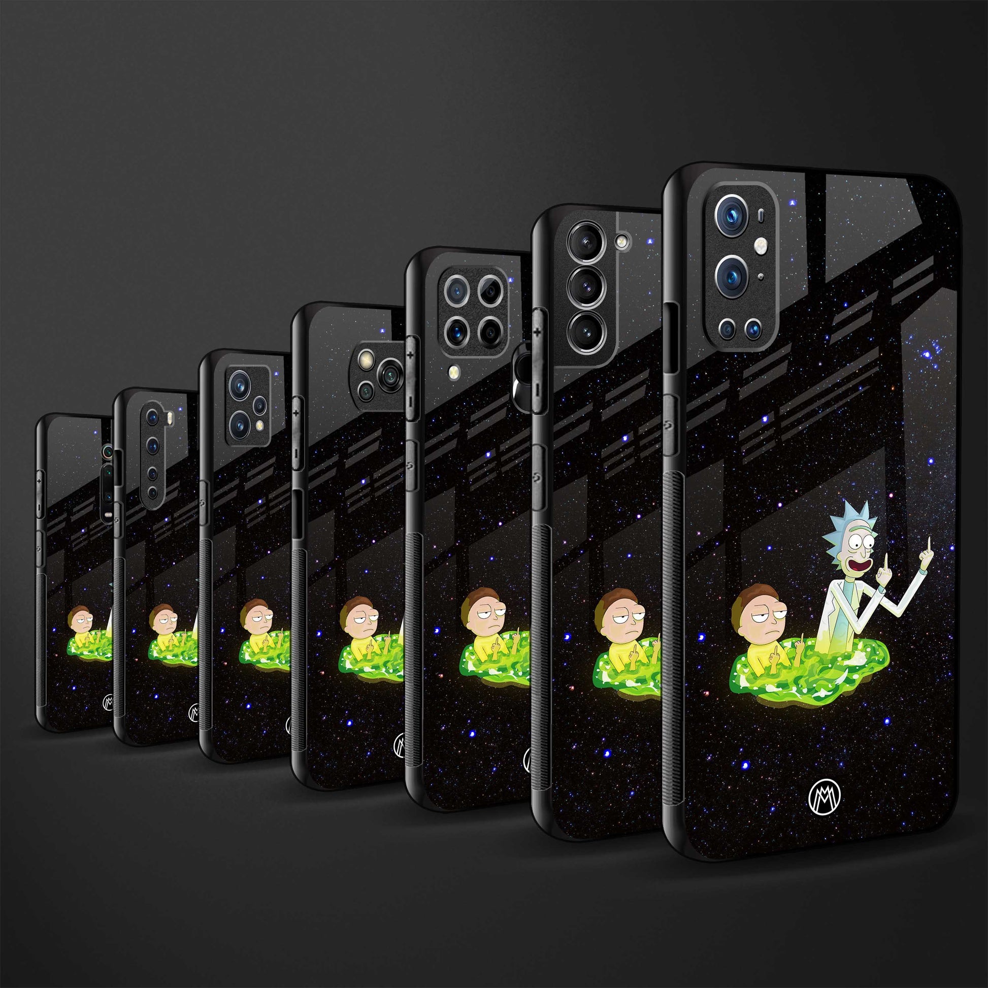 rick and morty fo aesthetic glass case for vivo v23e image-3