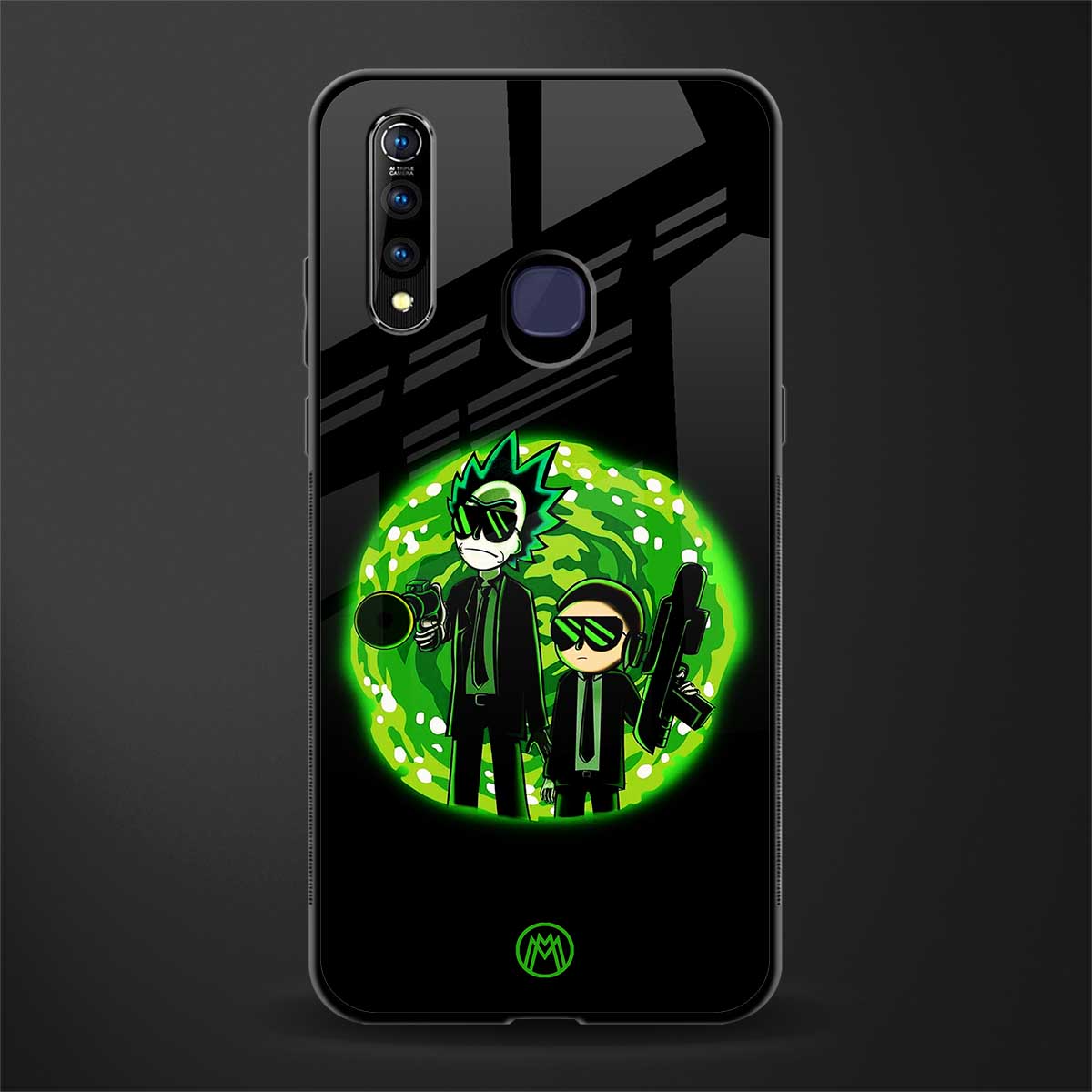 rick and morty schwifty glass case for vivo z1 pro image