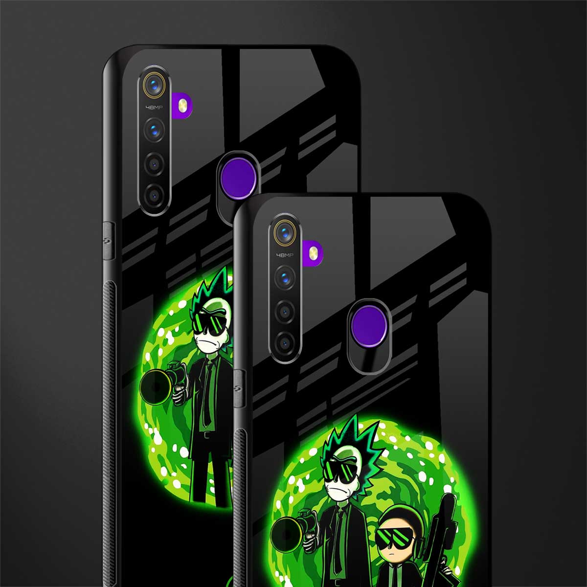 rick and morty schwifty glass case for realme 5s image-2