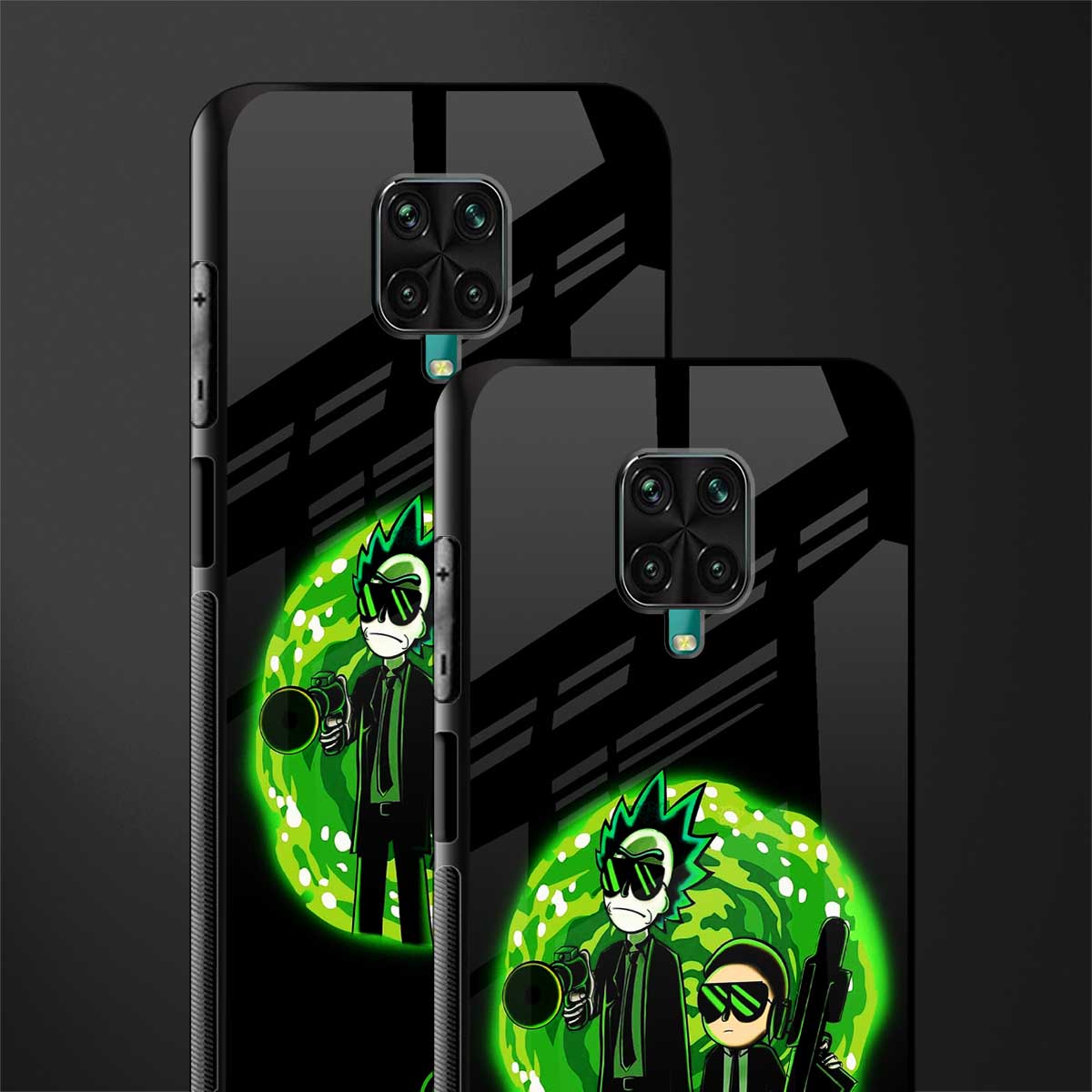rick and morty schwifty glass case for redmi note 9 pro max image-2