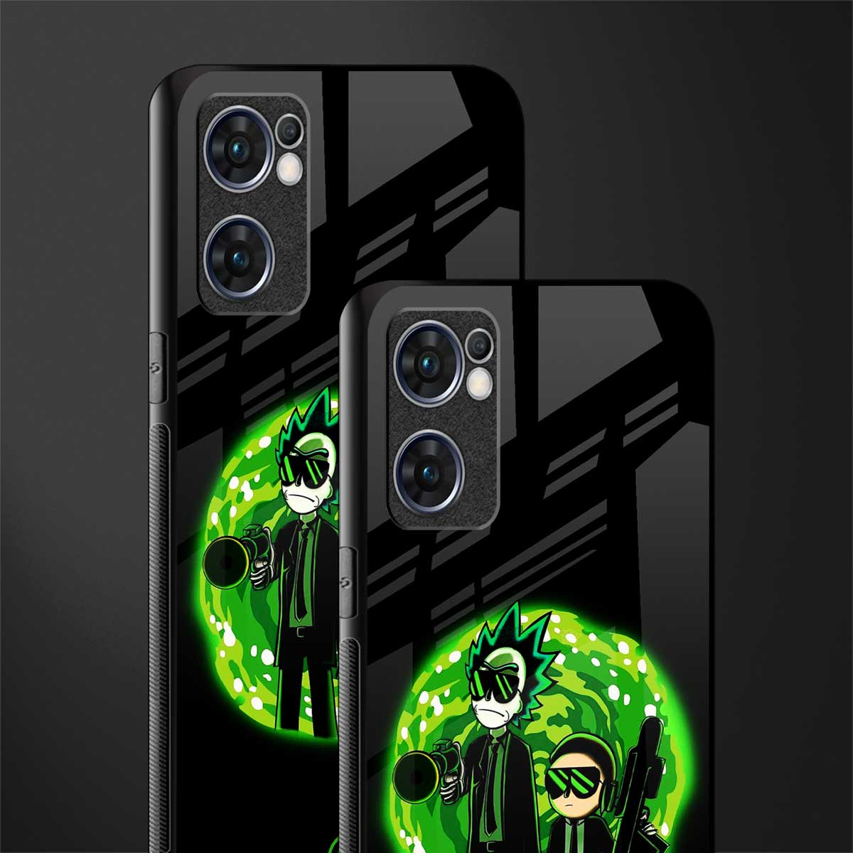 rick and morty schwifty glass case for oppo reno7 5g image-2