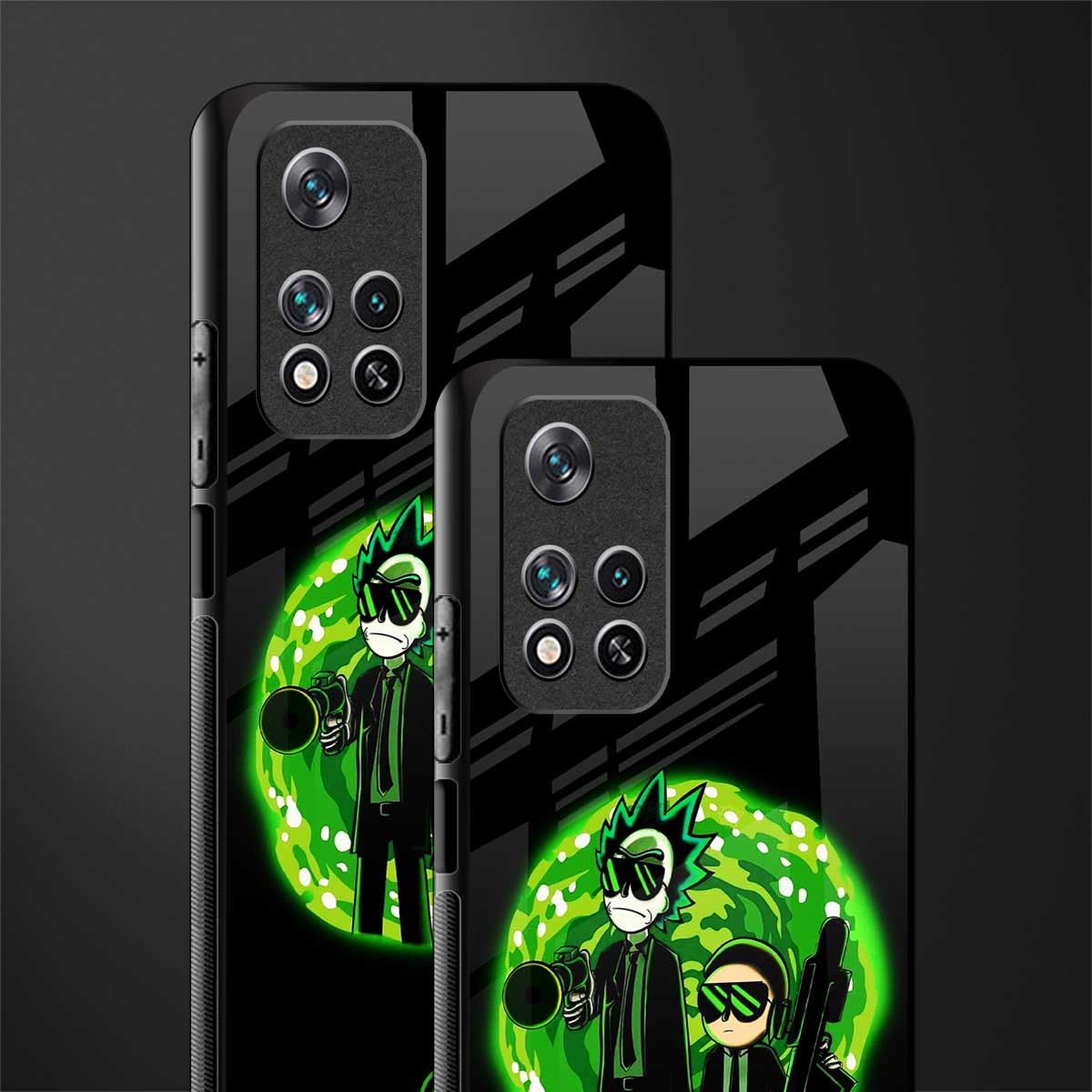 rick and morty schwifty glass case for poco m4 pro 5g image-2