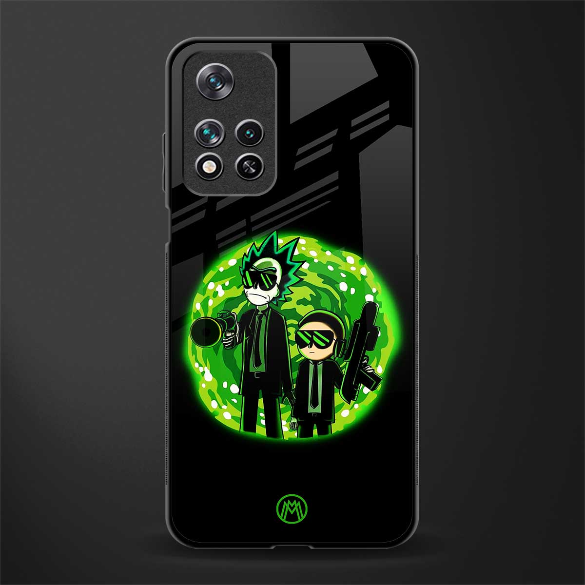 rick and morty schwifty glass case for poco m4 pro 5g image