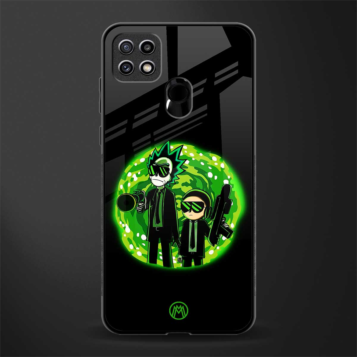 rick and morty schwifty glass case for oppo a15s image