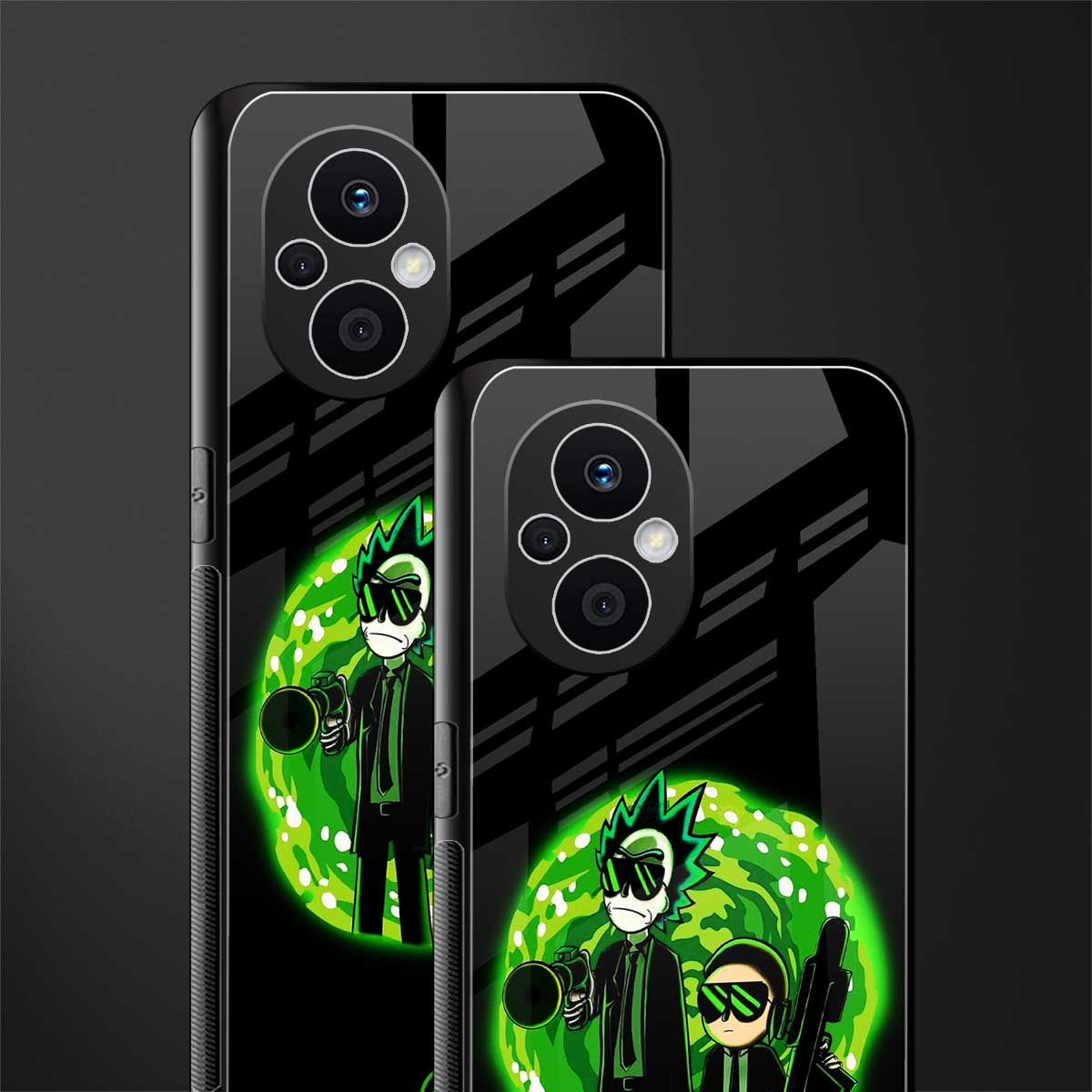 rick and morty schwifty back phone cover | glass case for oppo f21 pro 5g
