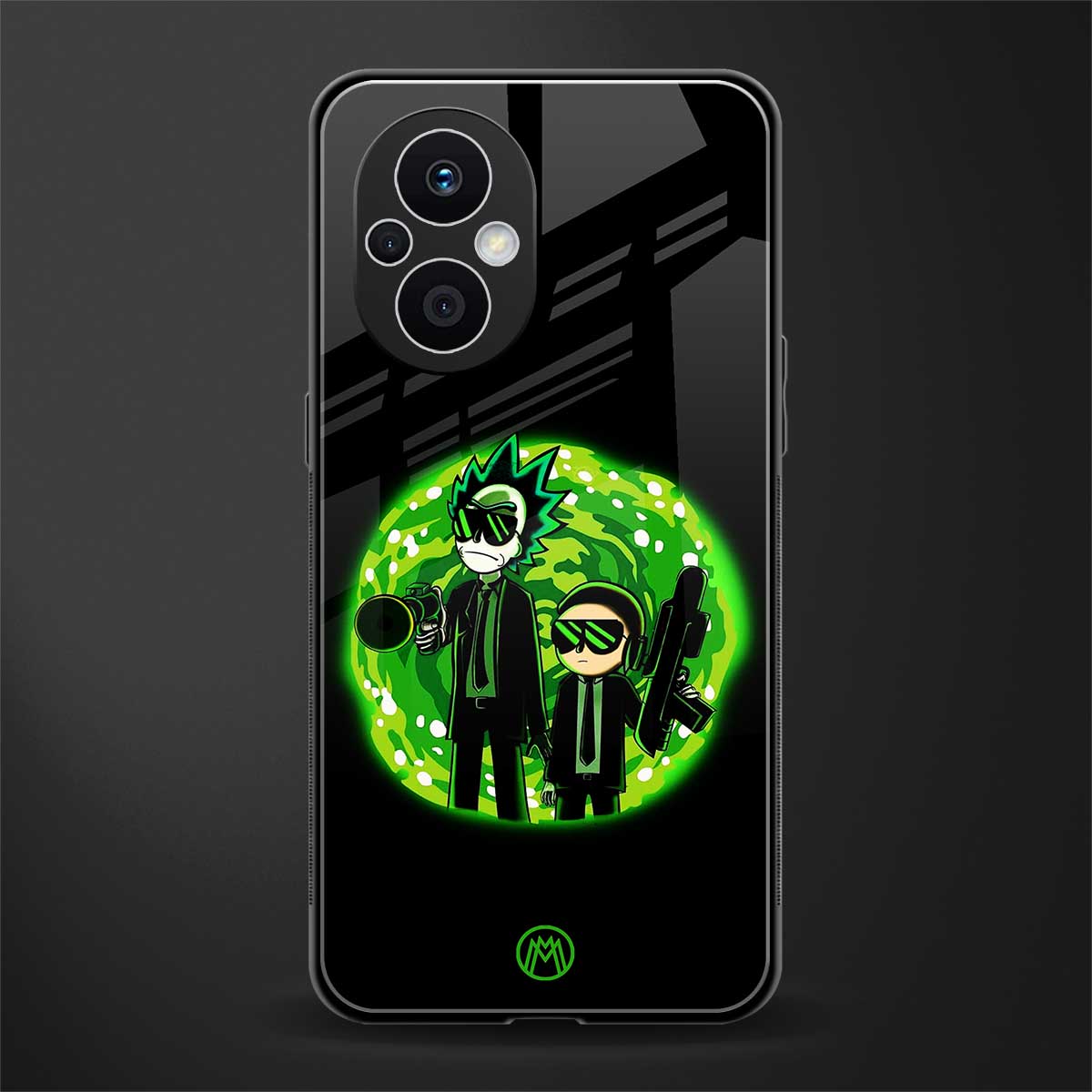 rick and morty schwifty back phone cover | glass case for oppo f21 pro 5g