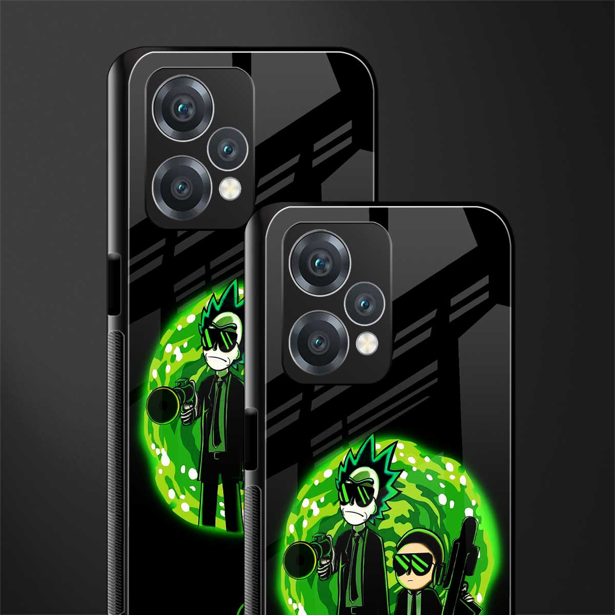 rick and morty schwifty back phone cover | glass case for oneplus nord ce 2 lite 5g